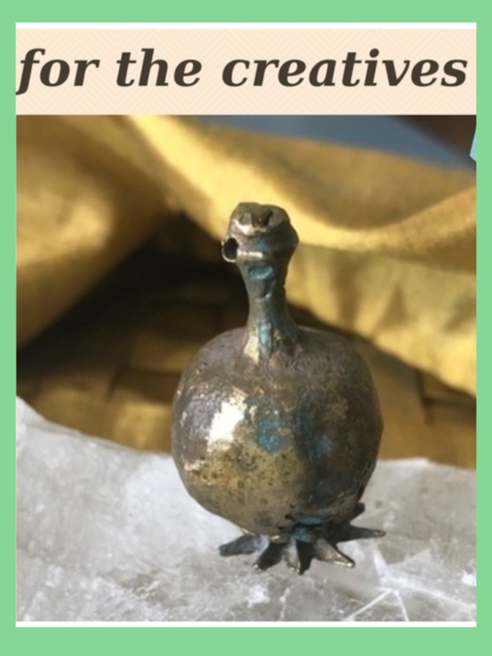 Bronzed Seed Pod Pendant OOAK😲